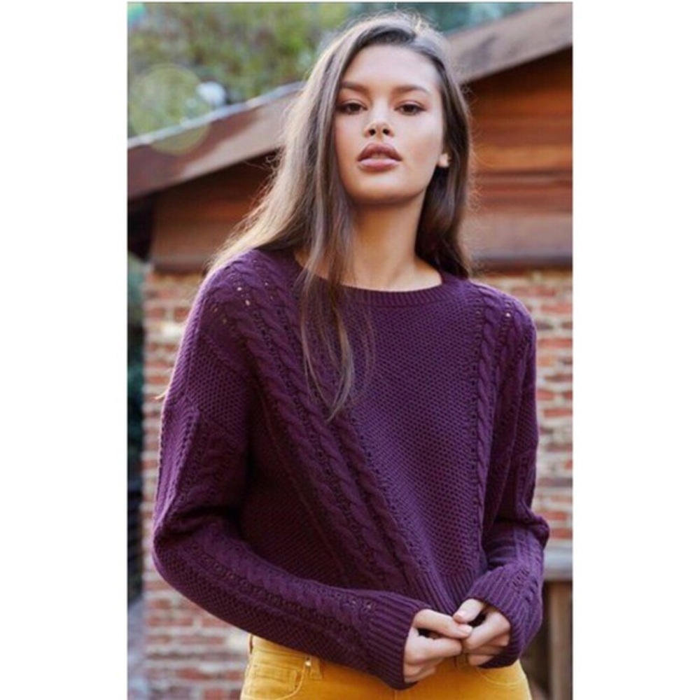 PacSun Chunky Oversized Cropped Sweater